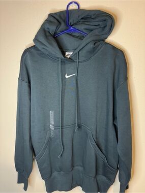 Nike Unisex Dark Green Pullover Hoodie